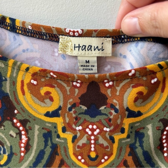 Haani paisley print stretchy midi dress - Picture 5 of 7